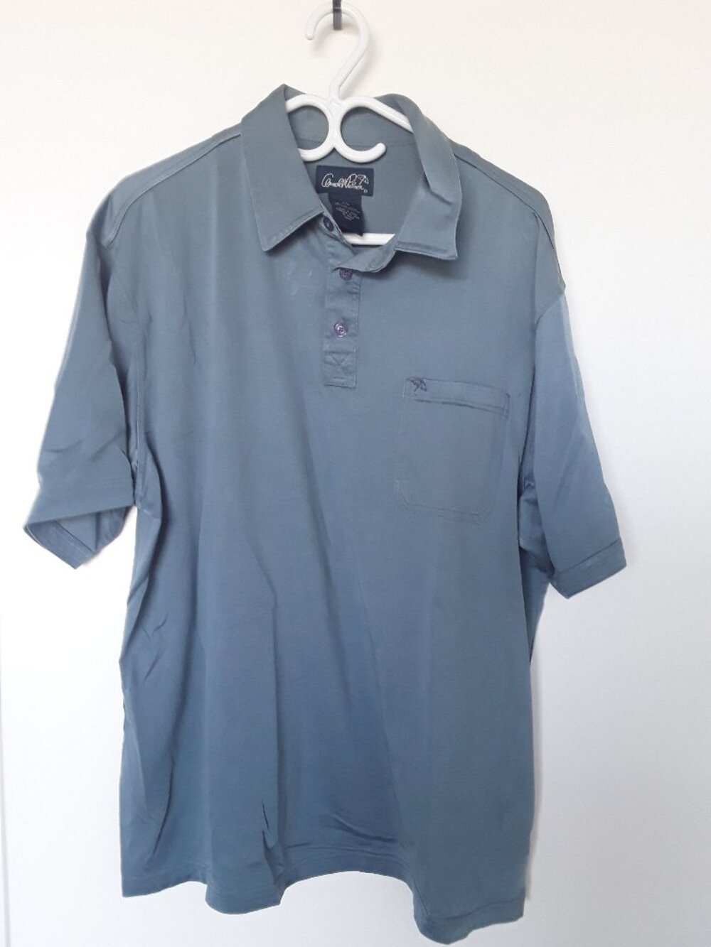 Arnold Palmer Short-Sleeve Polo Shirt – Light Blue – Size 44 L/G – Chest Pocket